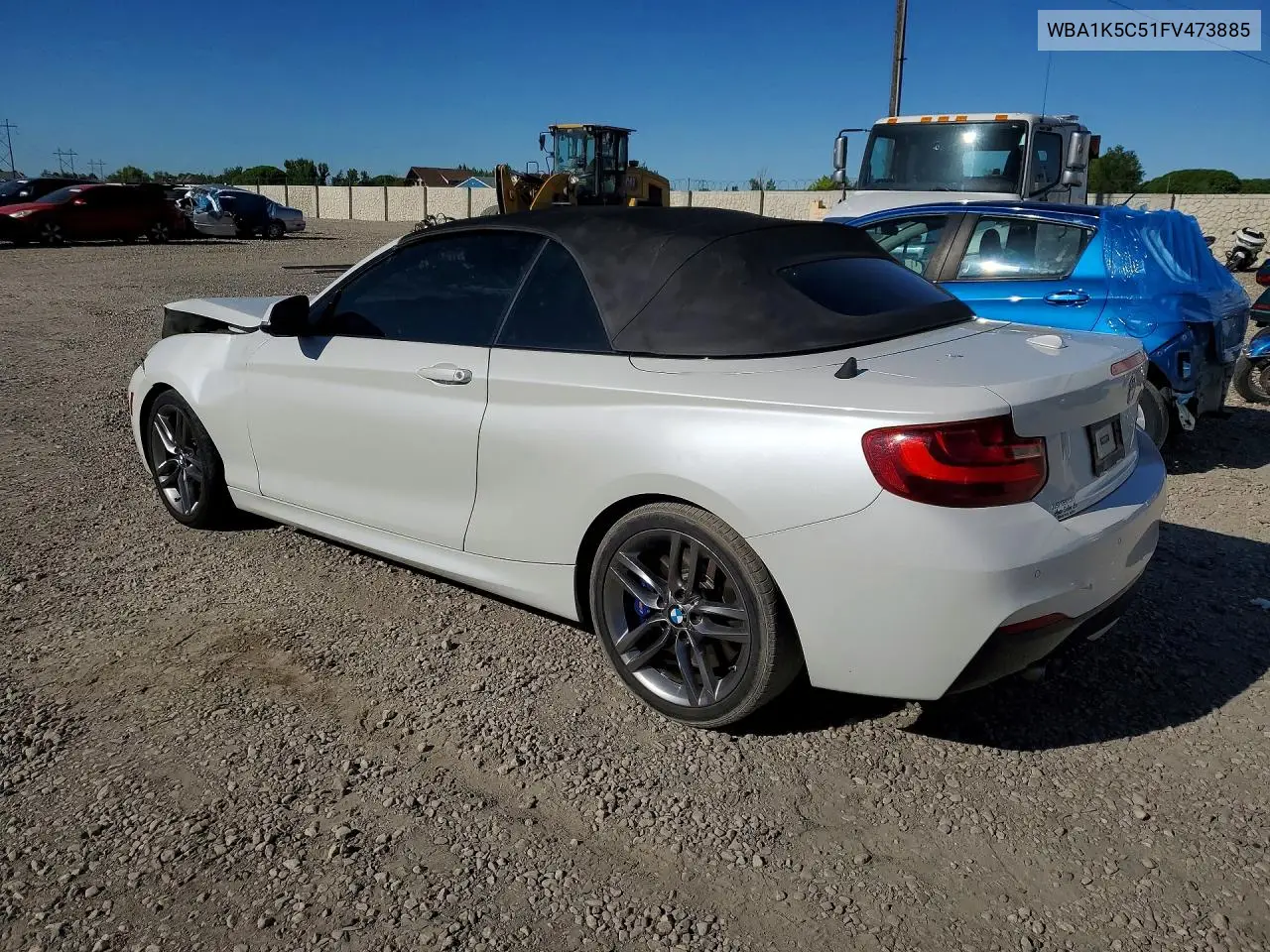 2015 BMW 228 I VIN: WBA1K5C51FV473885 Lot: 56697936