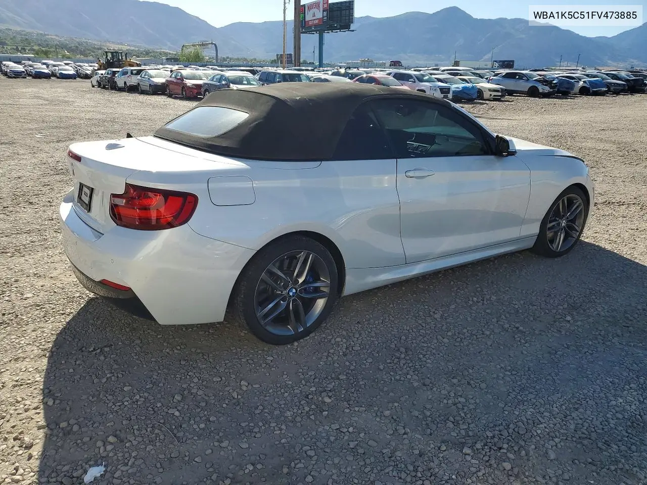 2015 BMW 228 I VIN: WBA1K5C51FV473885 Lot: 56697936