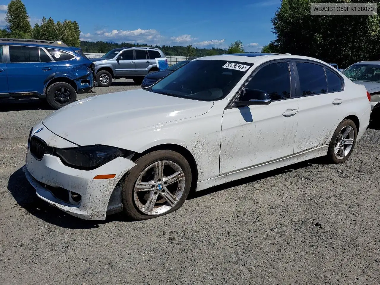 2015 BMW 320 I VIN: WBA3B1C59FK138070 Lot: 57055916