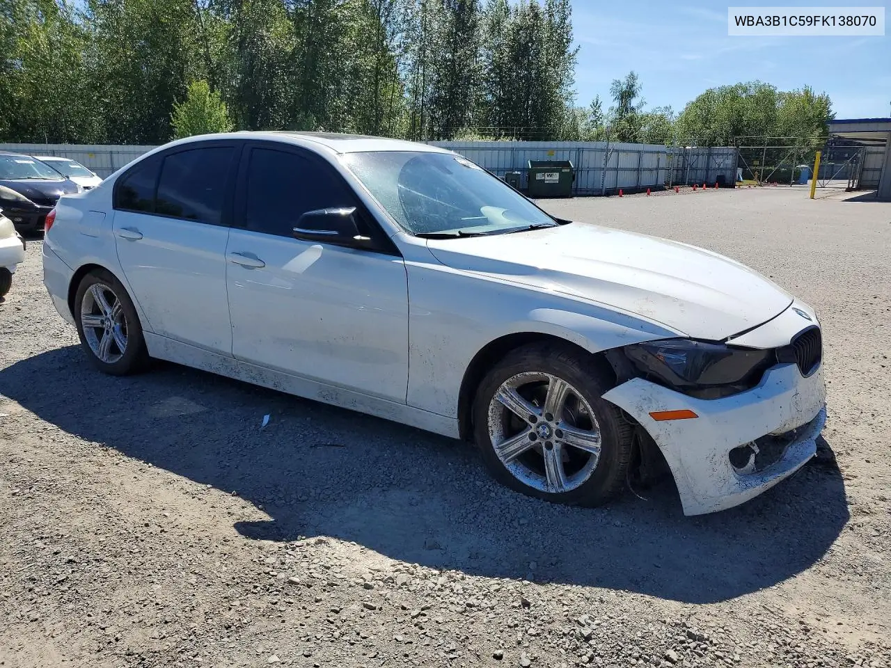 2015 BMW 320 I VIN: WBA3B1C59FK138070 Lot: 57055916