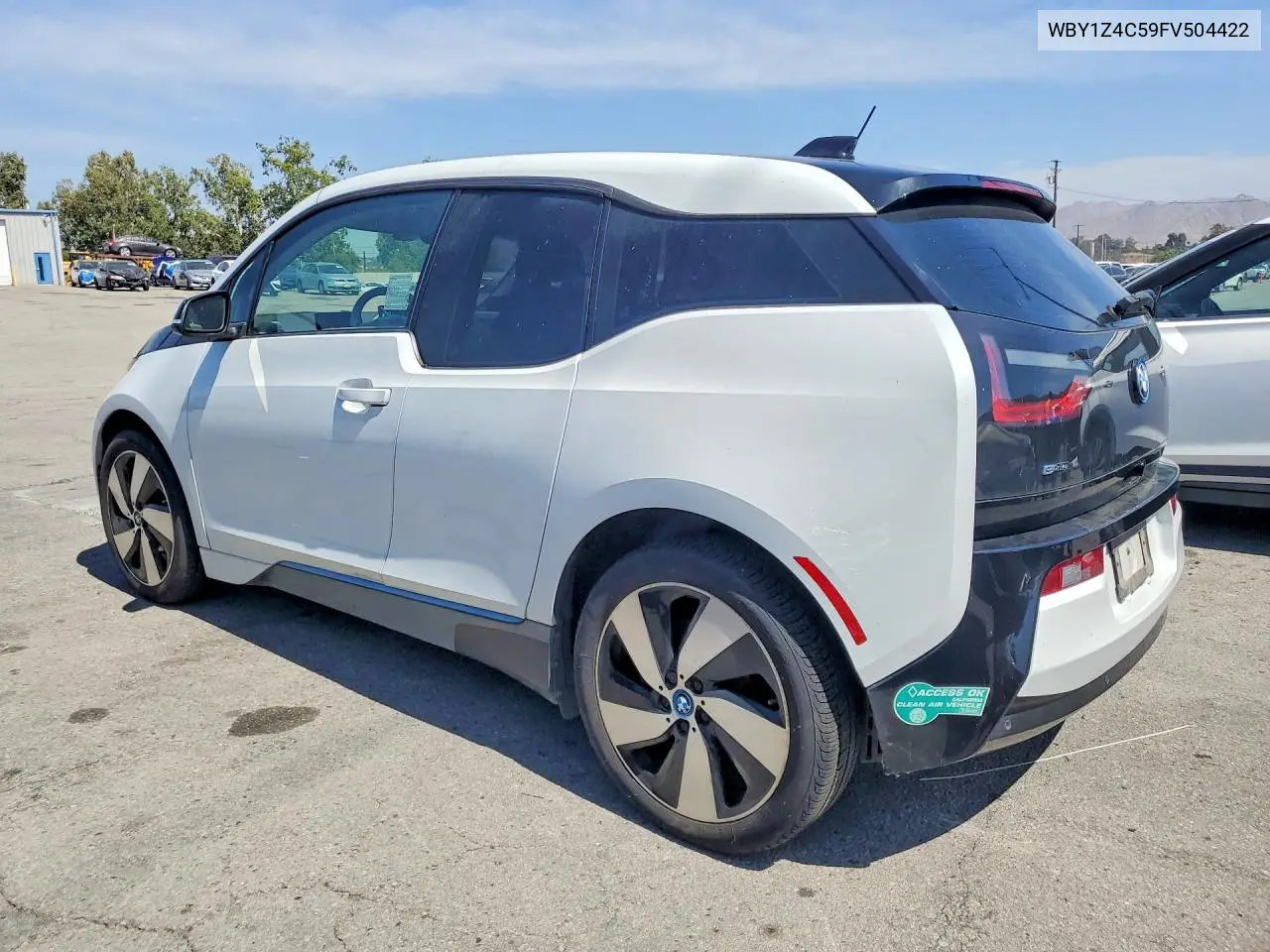 2015 BMW I3 Rex VIN: WBY1Z4C59FV504422 Lot: 57065296