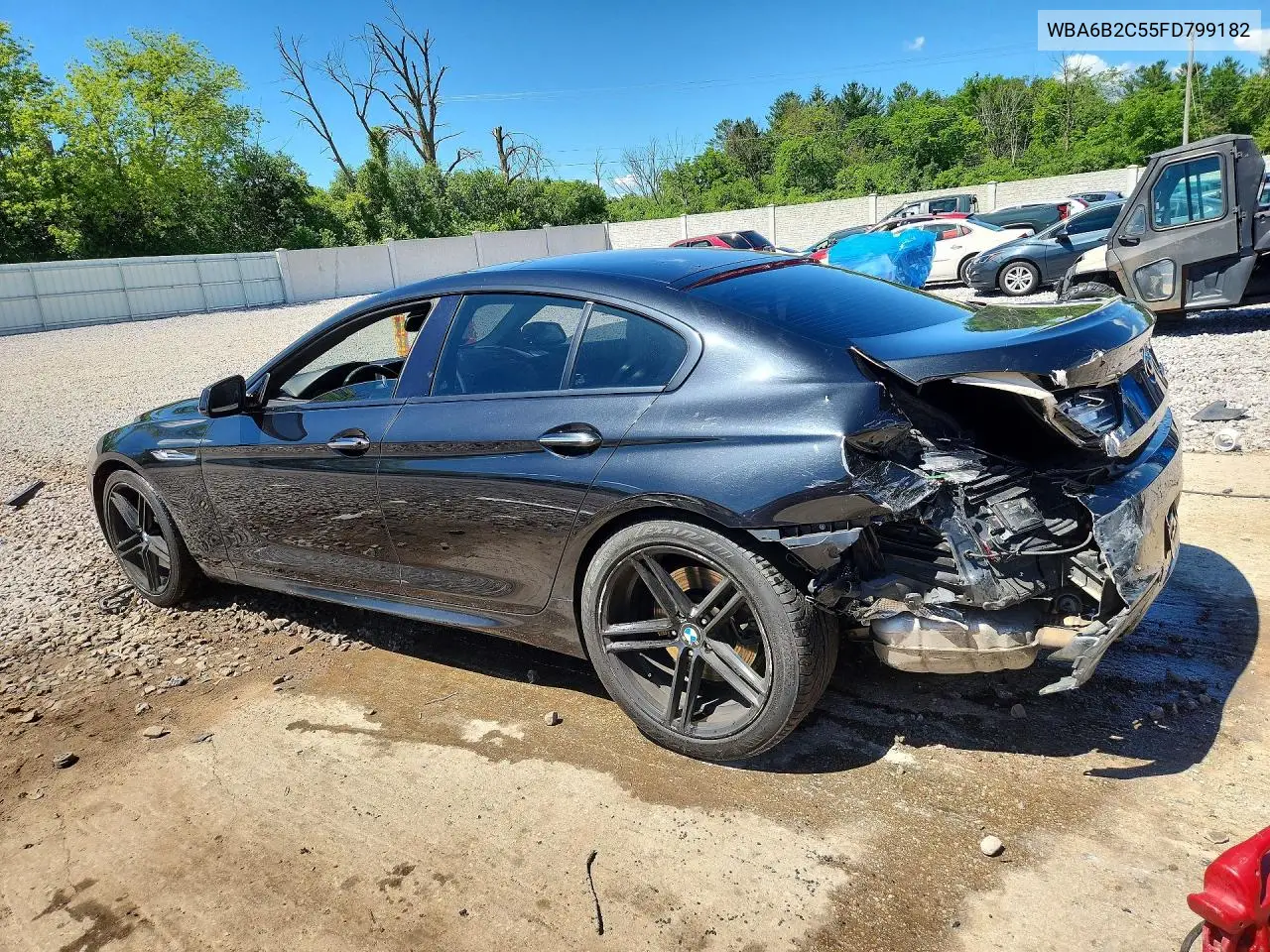 2015 BMW 650 I Gran Coupe VIN: WBA6B2C55FD799182 Lot: 57250806