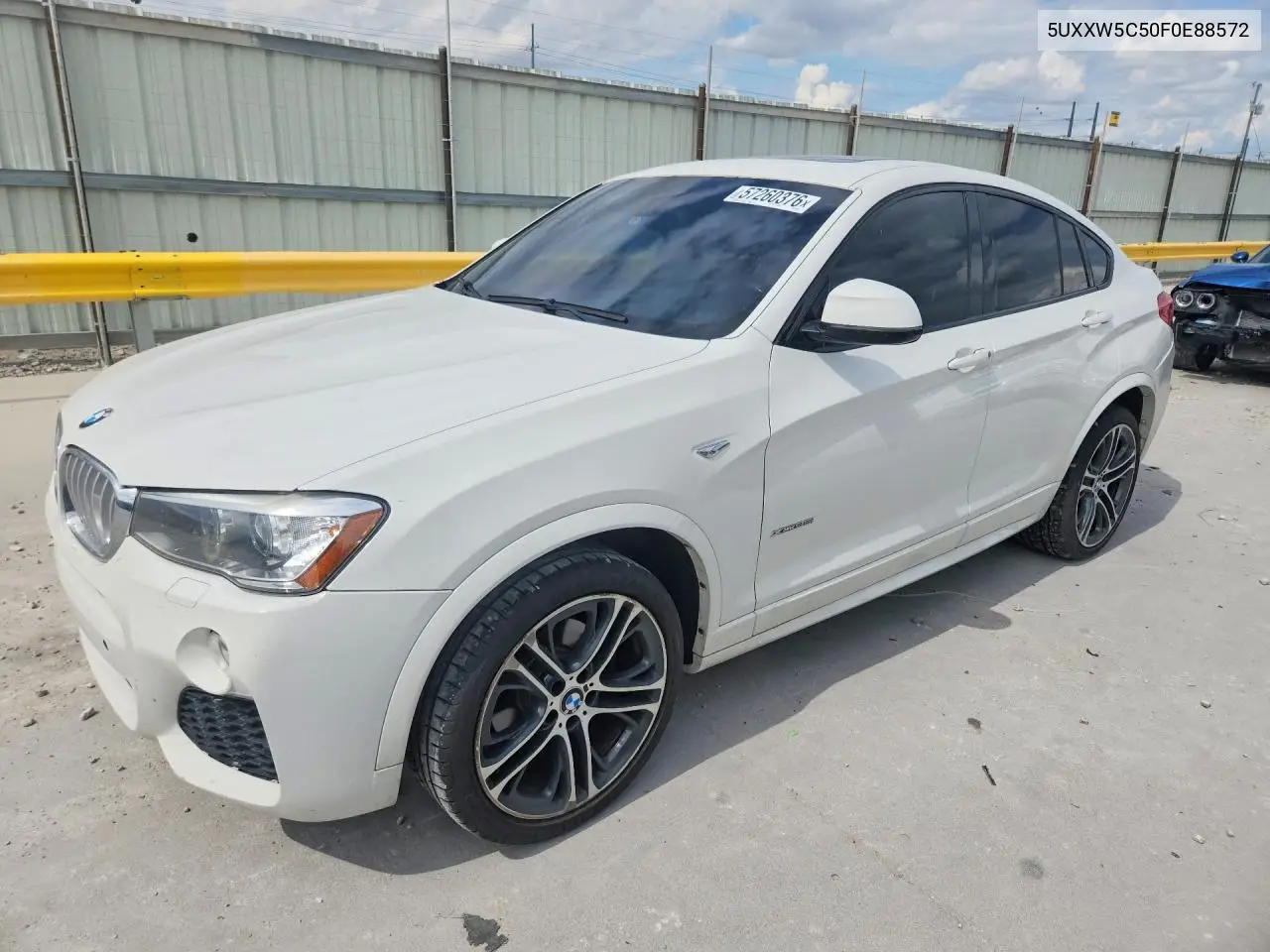 2015 BMW X4 xDrive35I VIN: 5UXXW5C50F0E88572 Lot: 57260376