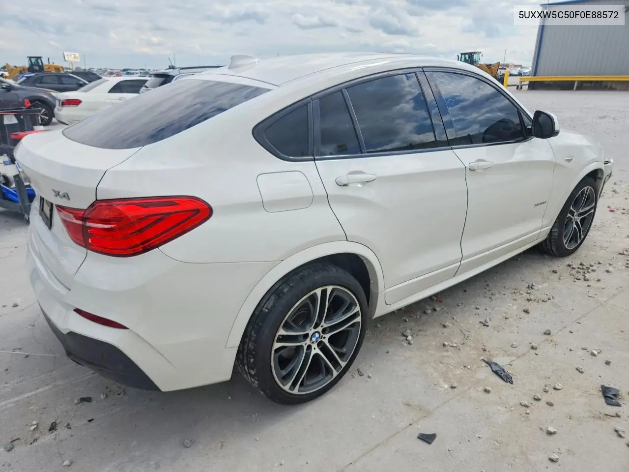 2015 BMW X4 xDrive35I VIN: 5UXXW5C50F0E88572 Lot: 57260376