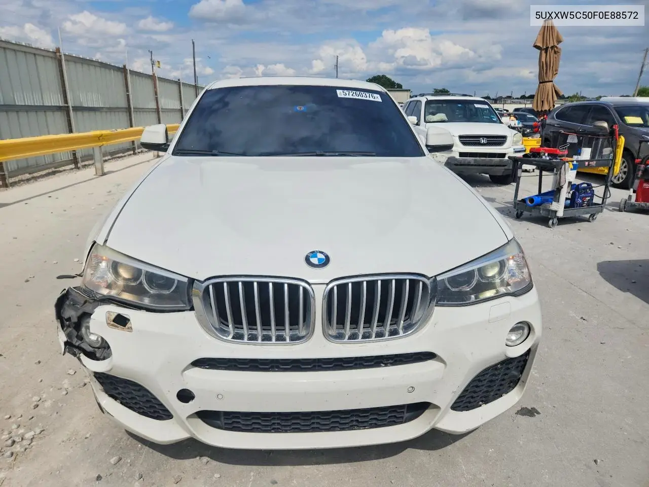 2015 BMW X4 xDrive35I VIN: 5UXXW5C50F0E88572 Lot: 57260376