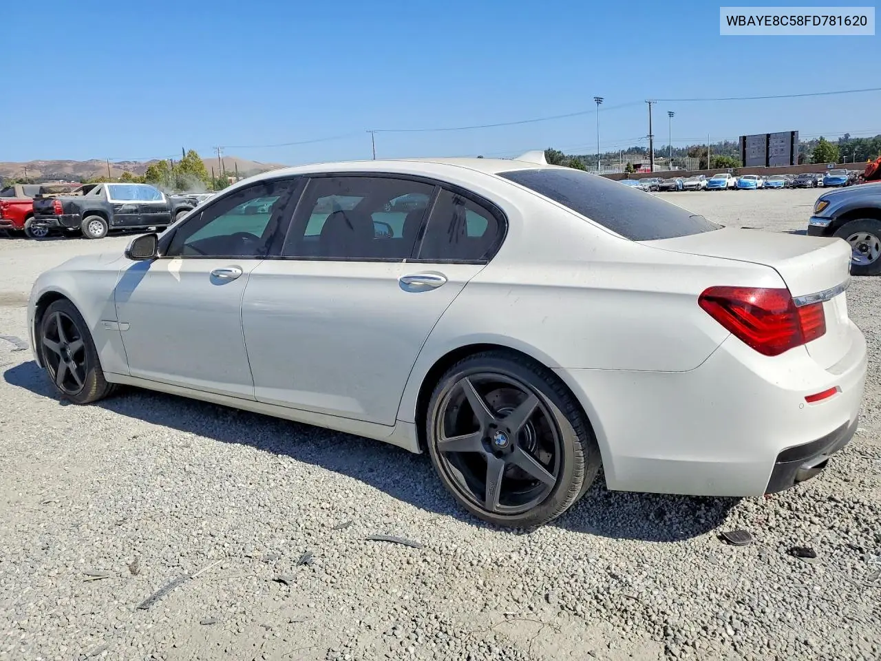 2015 BMW 750 Li VIN: WBAYE8C58FD781620 Lot: 58289836