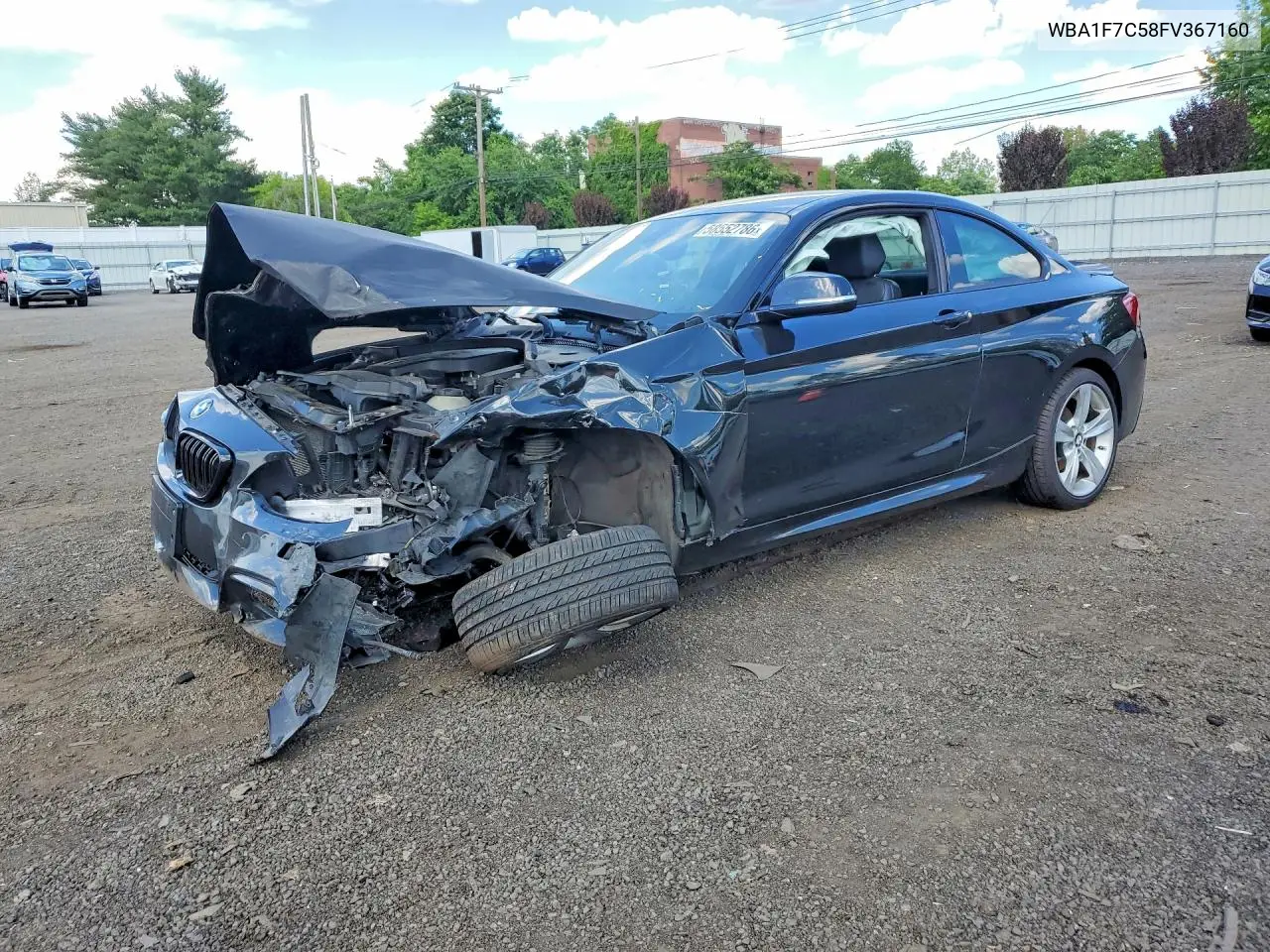 2015 BMW 228 Xi VIN: WBA1F7C58FV367160 Lot: 58552786