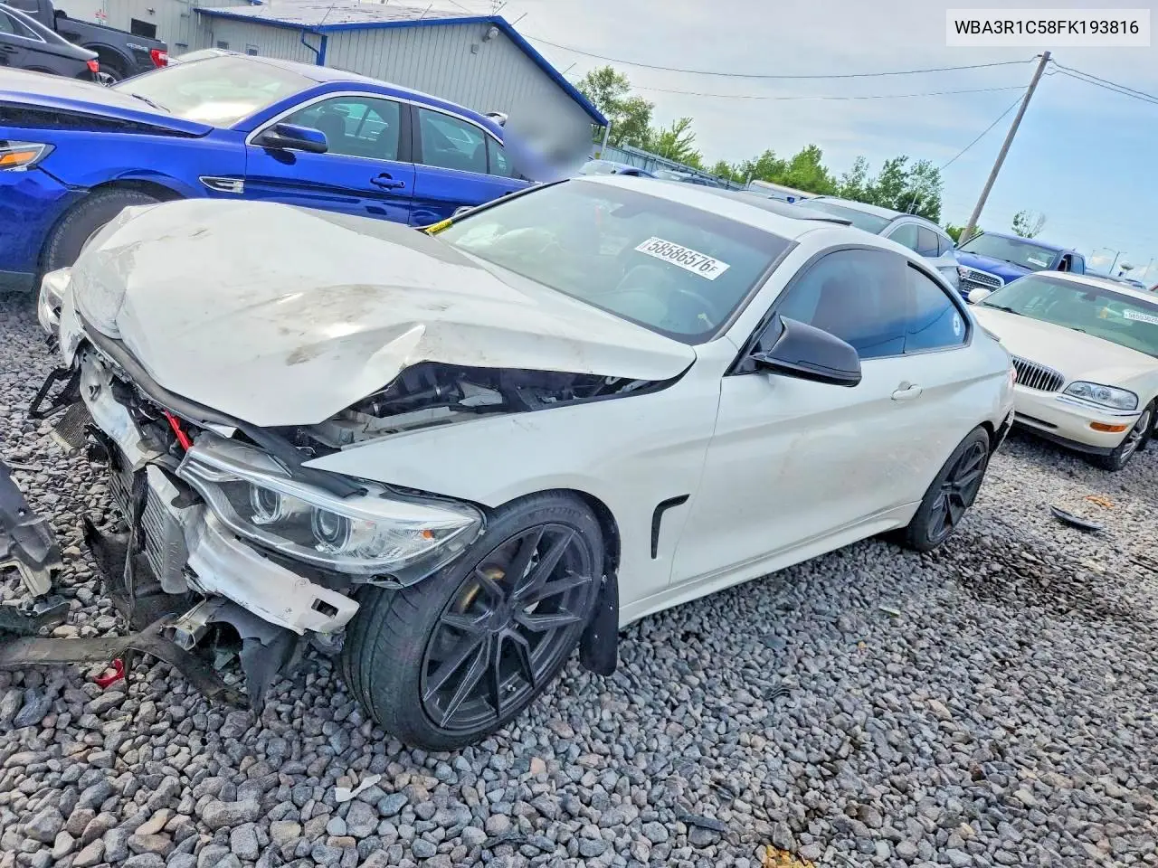 2015 BMW 435 I VIN: WBA3R1C58FK193816 Lot: 58586576