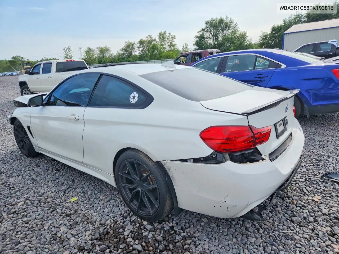 2015 BMW 435 I VIN: WBA3R1C58FK193816 Lot: 58586576