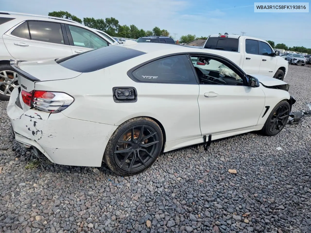 2015 BMW 435 I VIN: WBA3R1C58FK193816 Lot: 58586576