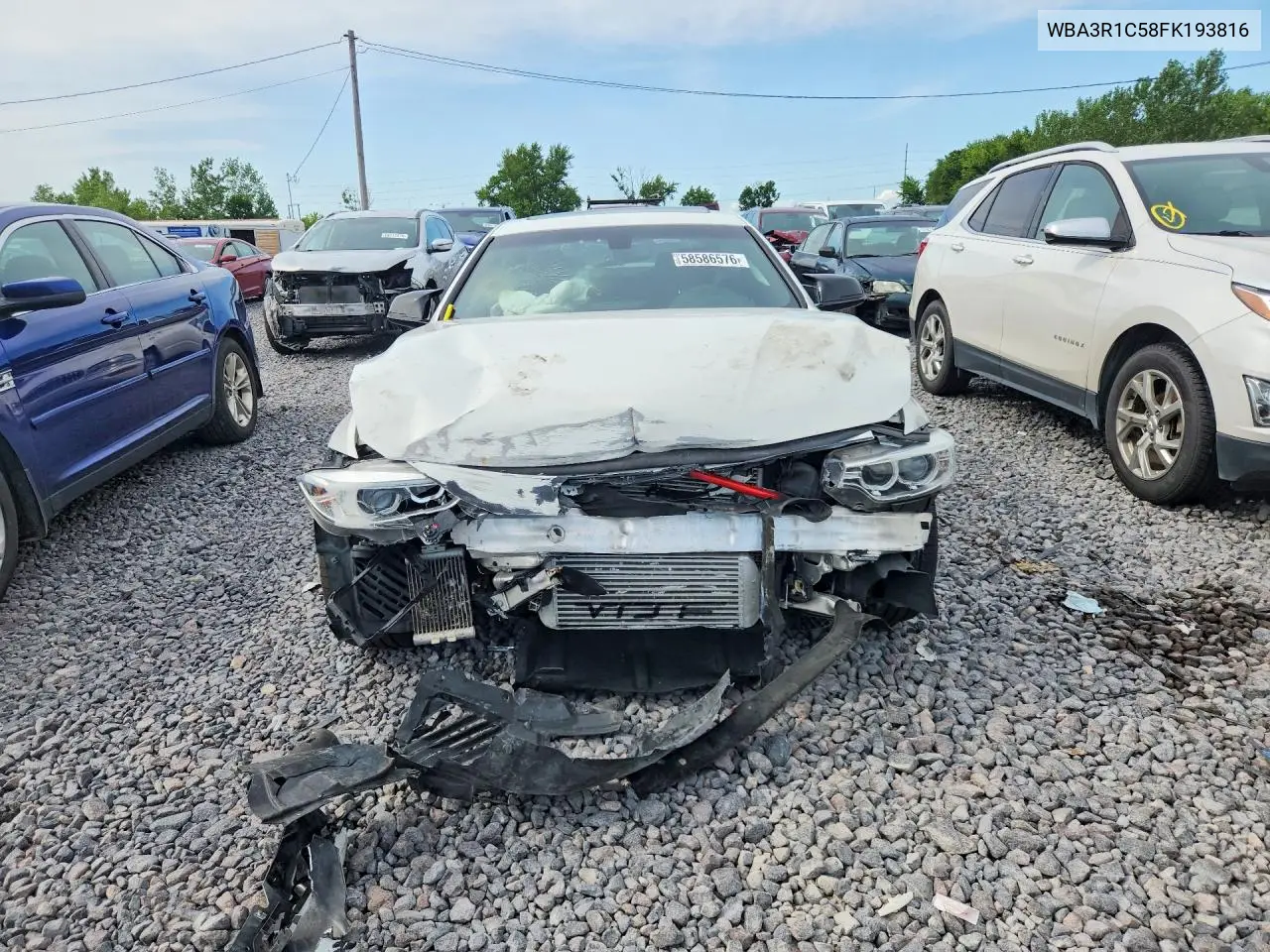 2015 BMW 435 I VIN: WBA3R1C58FK193816 Lot: 58586576