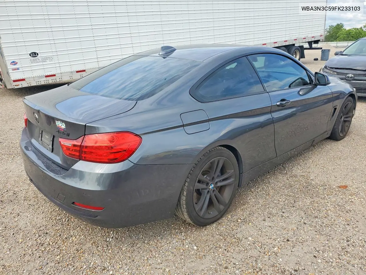 2015 BMW 4 Series VIN: WBA3N3C59FK233103 Lot: 58797686
