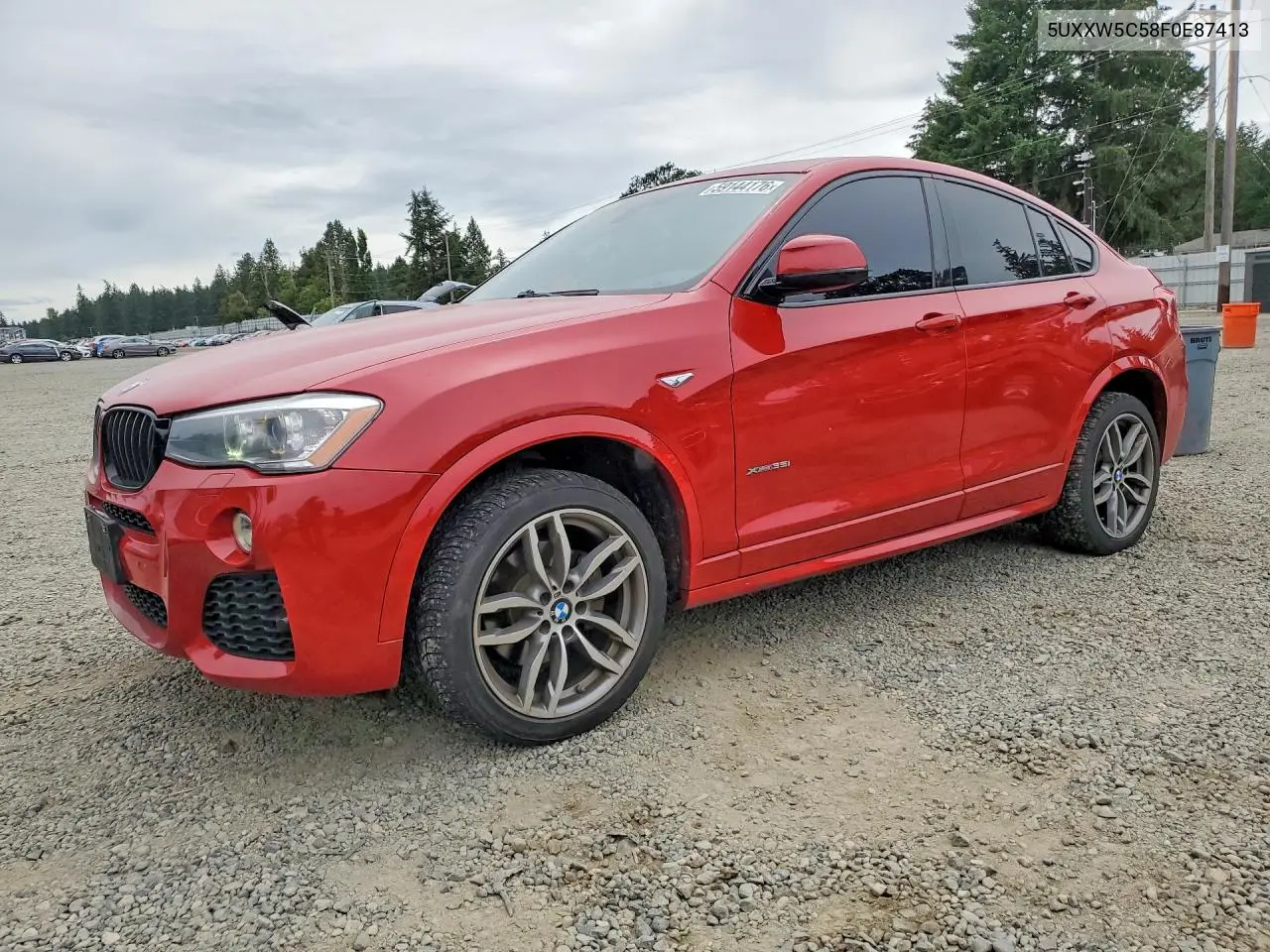 2015 BMW X4 xDrive35I VIN: 5UXXW5C58F0E87413 Lot: 59144176