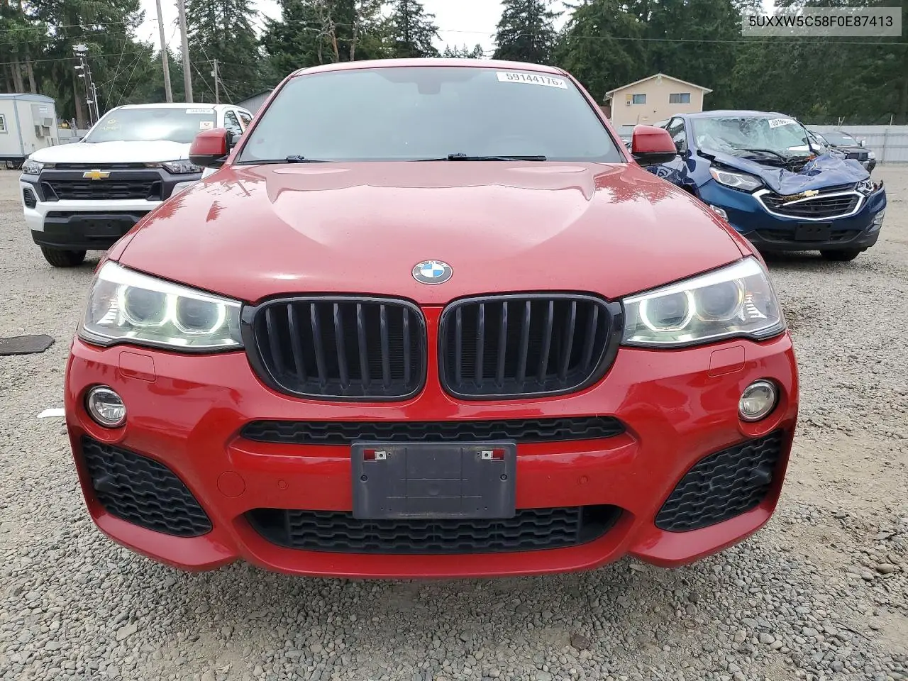 2015 BMW X4 xDrive35I VIN: 5UXXW5C58F0E87413 Lot: 59144176
