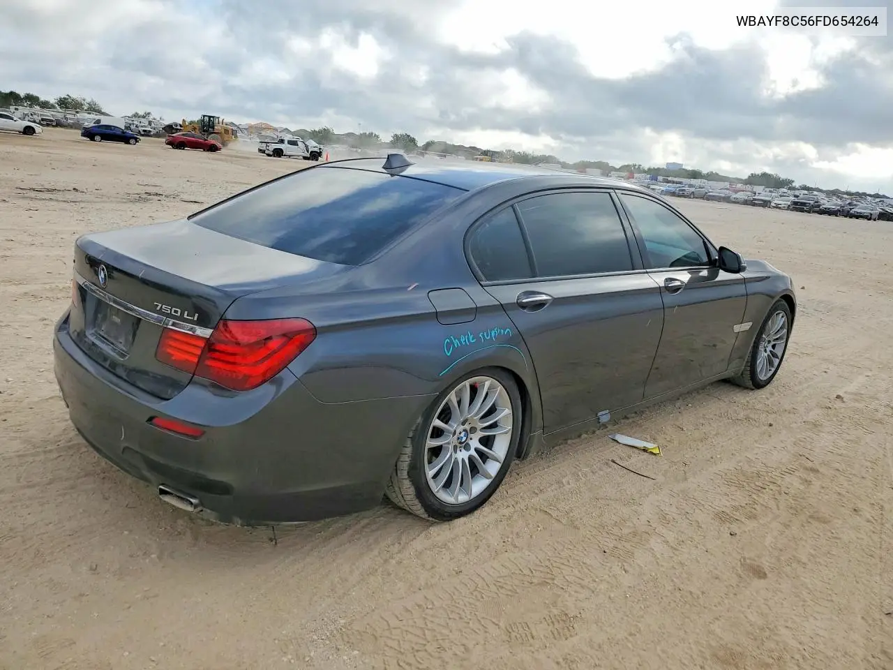 2015 BMW 750 Lxi VIN: WBAYF8C56FD654264 Lot: 59387166