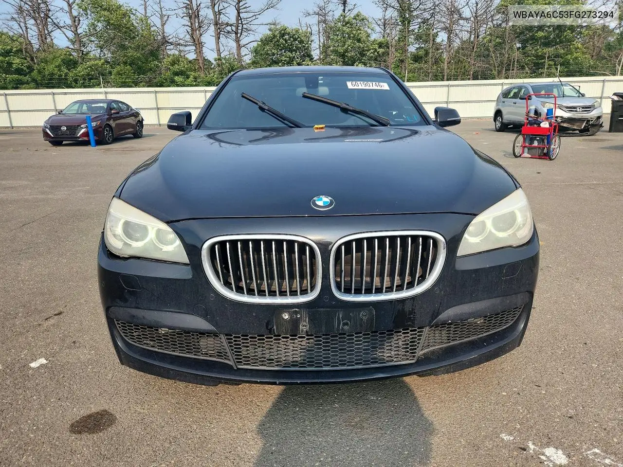 2015 BMW 740 I VIN: WBAYA6C53FG273294 Lot: 60190746