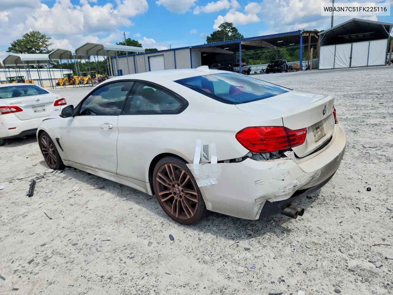 2015 BMW 428 I VIN: WBA3N7C51FK225116 Lot: 60807396