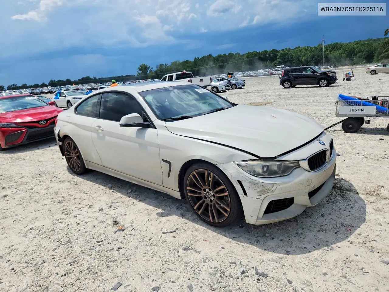 2015 BMW 428 I VIN: WBA3N7C51FK225116 Lot: 60807396