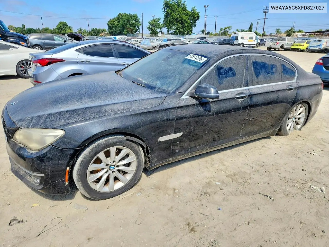 2015 BMW 7 Series VIN: WBAYA6C5XFD827027 Lot: 61874666