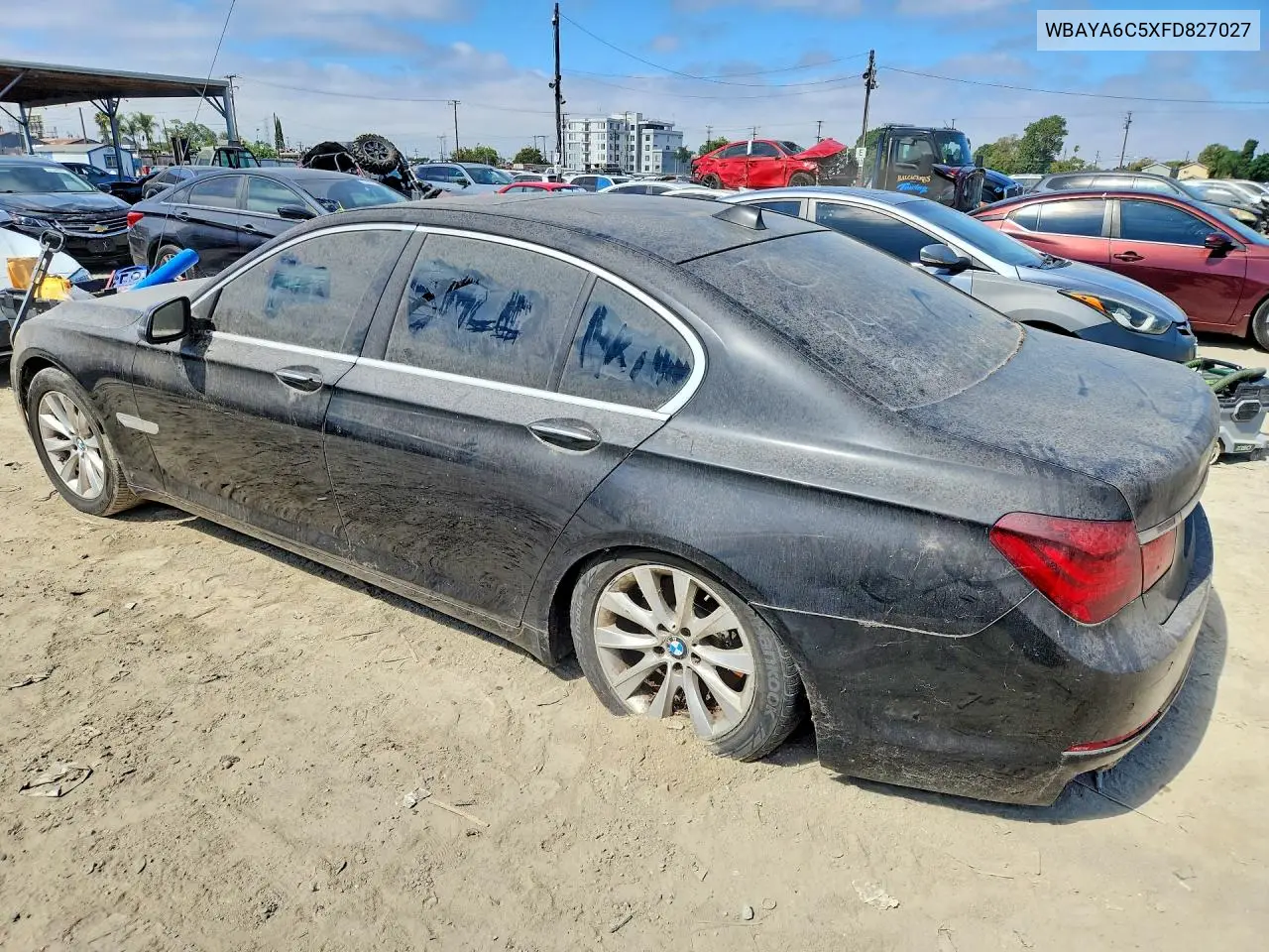 2015 BMW 7 Series VIN: WBAYA6C5XFD827027 Lot: 61874666