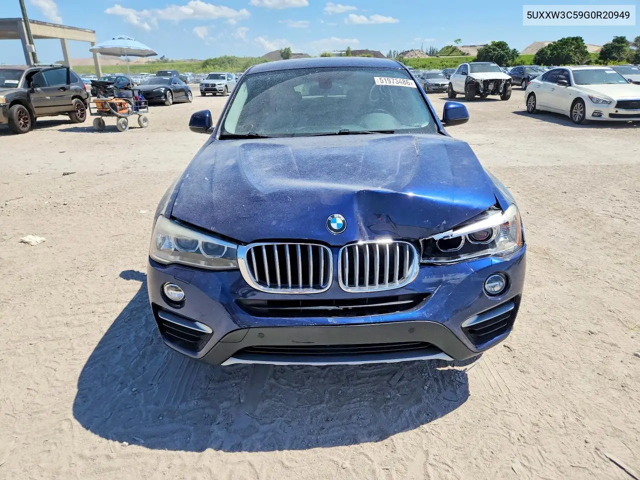 2016 BMW X4 xDrive28I VIN: 5UXXW3C59G0R20949 Lot: 51973486