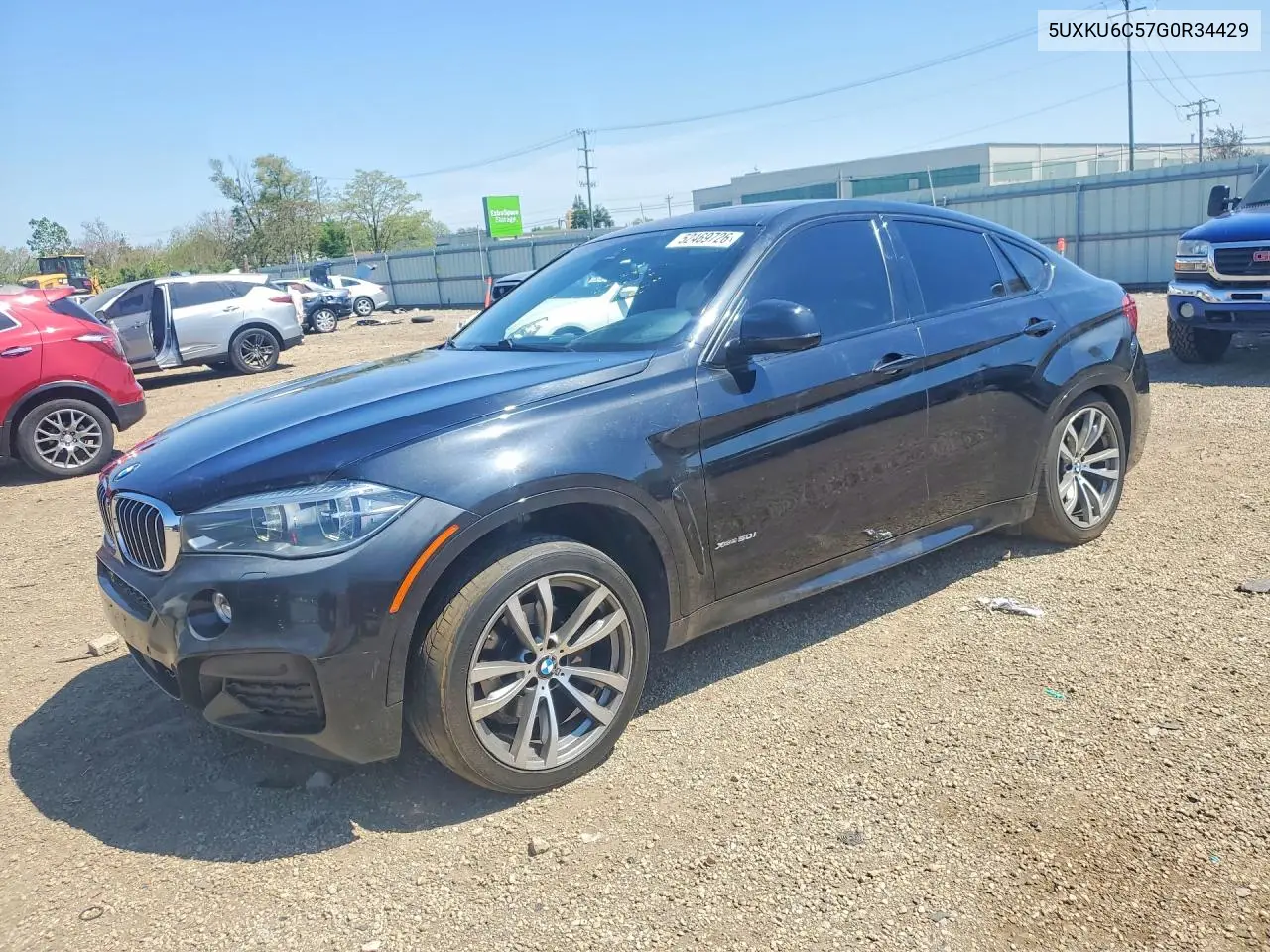 2016 BMW X6 xDrive50I VIN: 5UXKU6C57G0R34429 Lot: 52469726