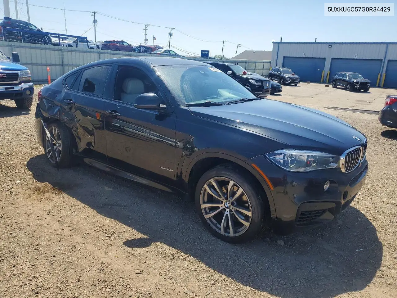 2016 BMW X6 xDrive50I VIN: 5UXKU6C57G0R34429 Lot: 52469726