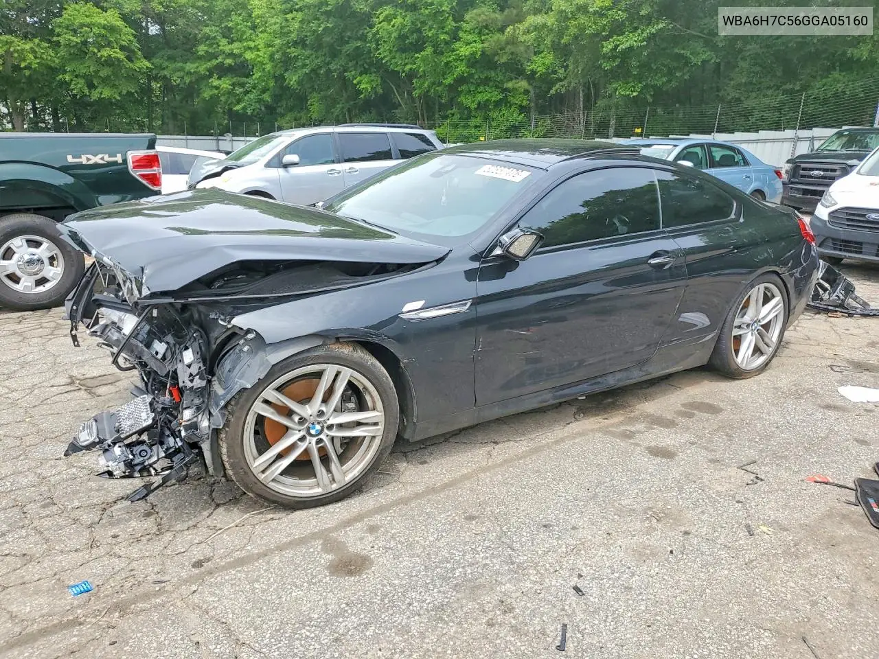 2016 BMW 650 Xi VIN: WBA6H7C56GGA05160 Lot: 52557476