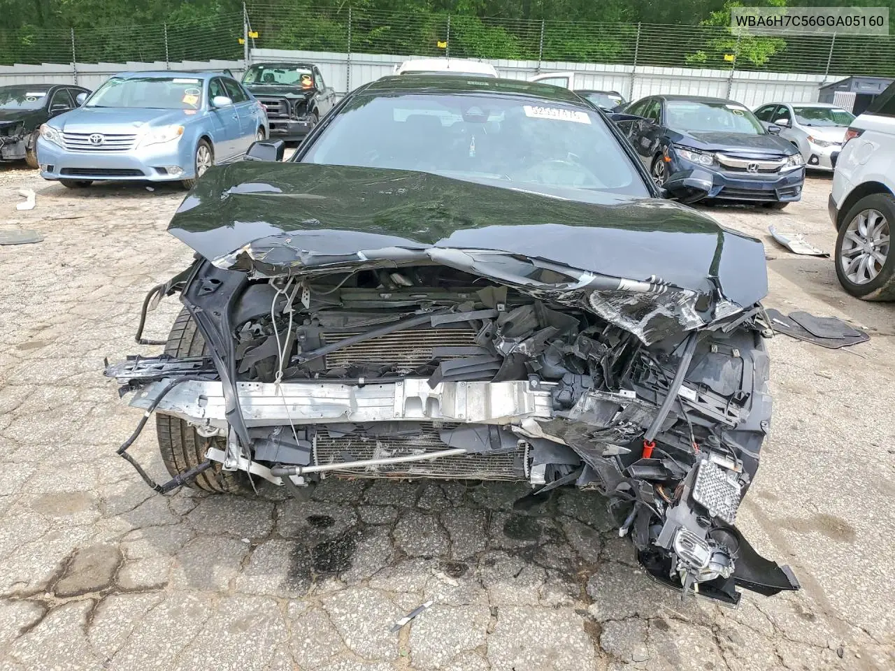 2016 BMW 650 Xi VIN: WBA6H7C56GGA05160 Lot: 52557476