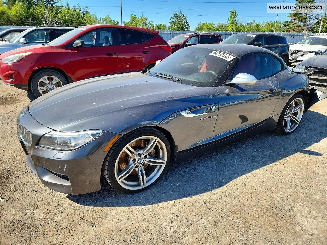 2016 BMW Z4 Sdrive35Is VIN: WBALM1C52GE634841 Lot: 54530326