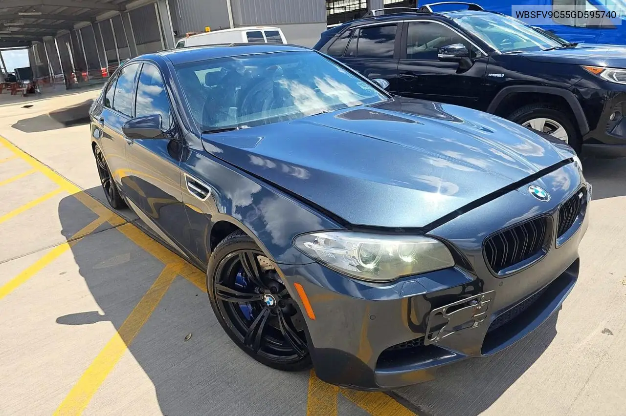 2016 BMW M5 VIN: WBSFV9C55GD595740 Lot: 55549686