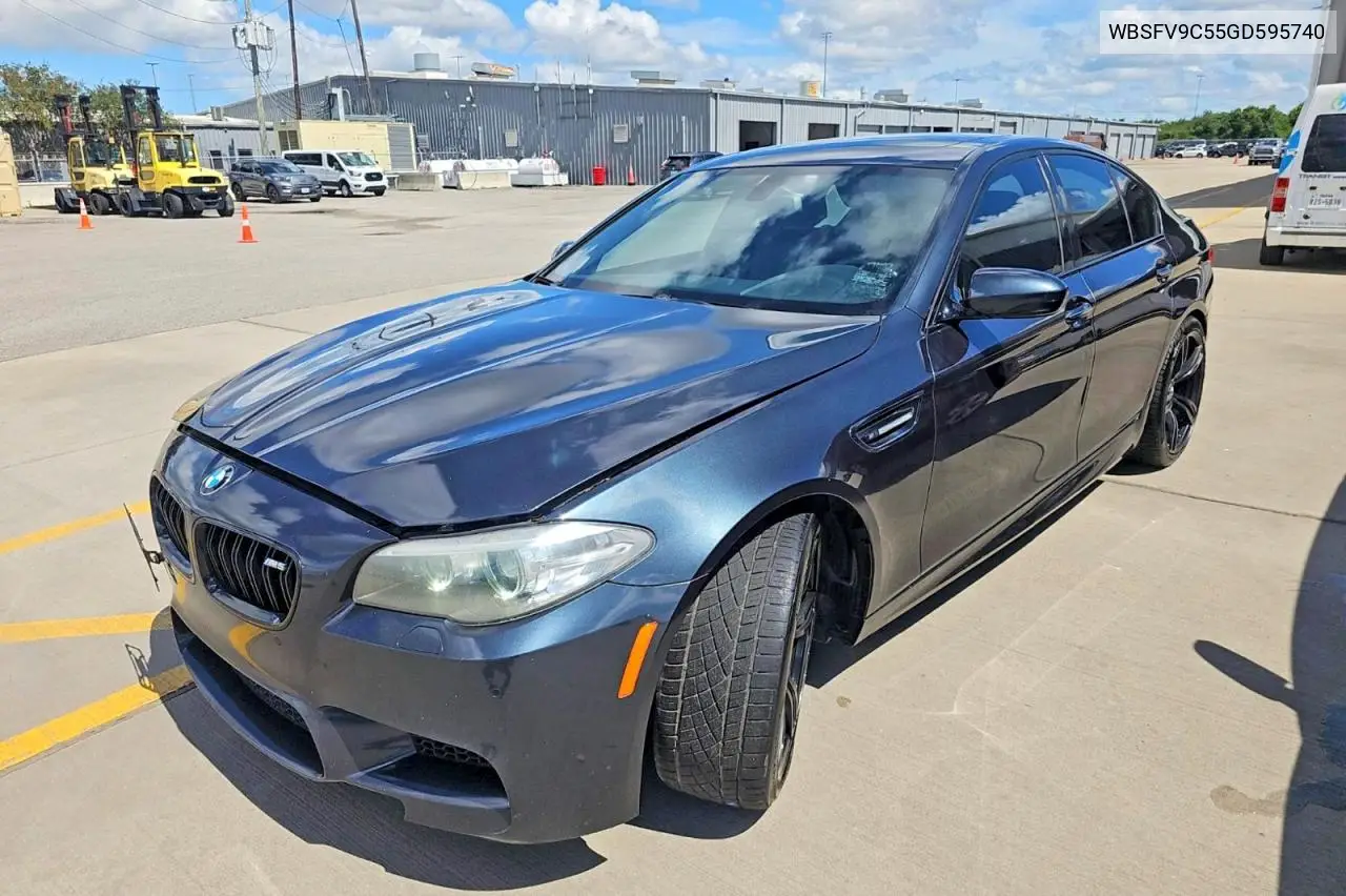 2016 BMW M5 VIN: WBSFV9C55GD595740 Lot: 55549686