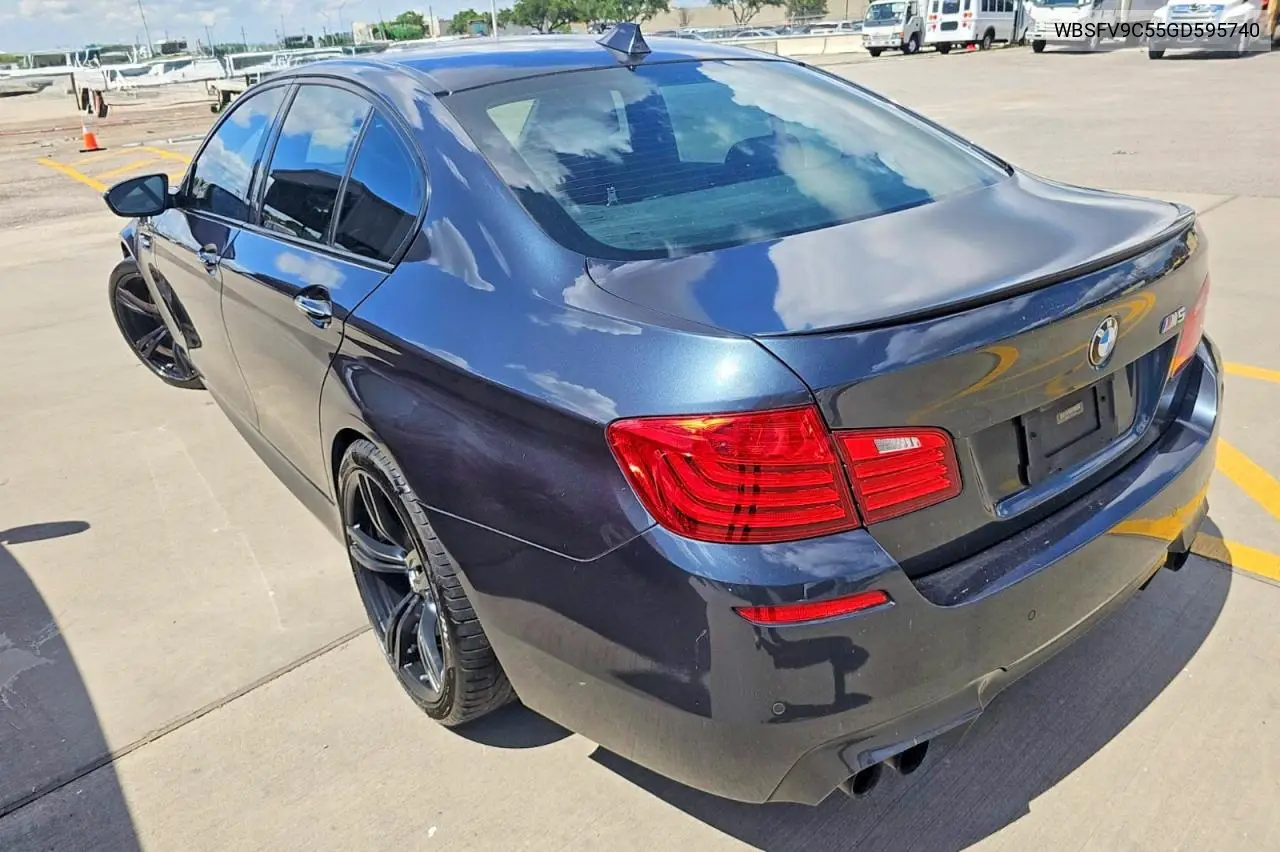 2016 BMW M5 VIN: WBSFV9C55GD595740 Lot: 55549686