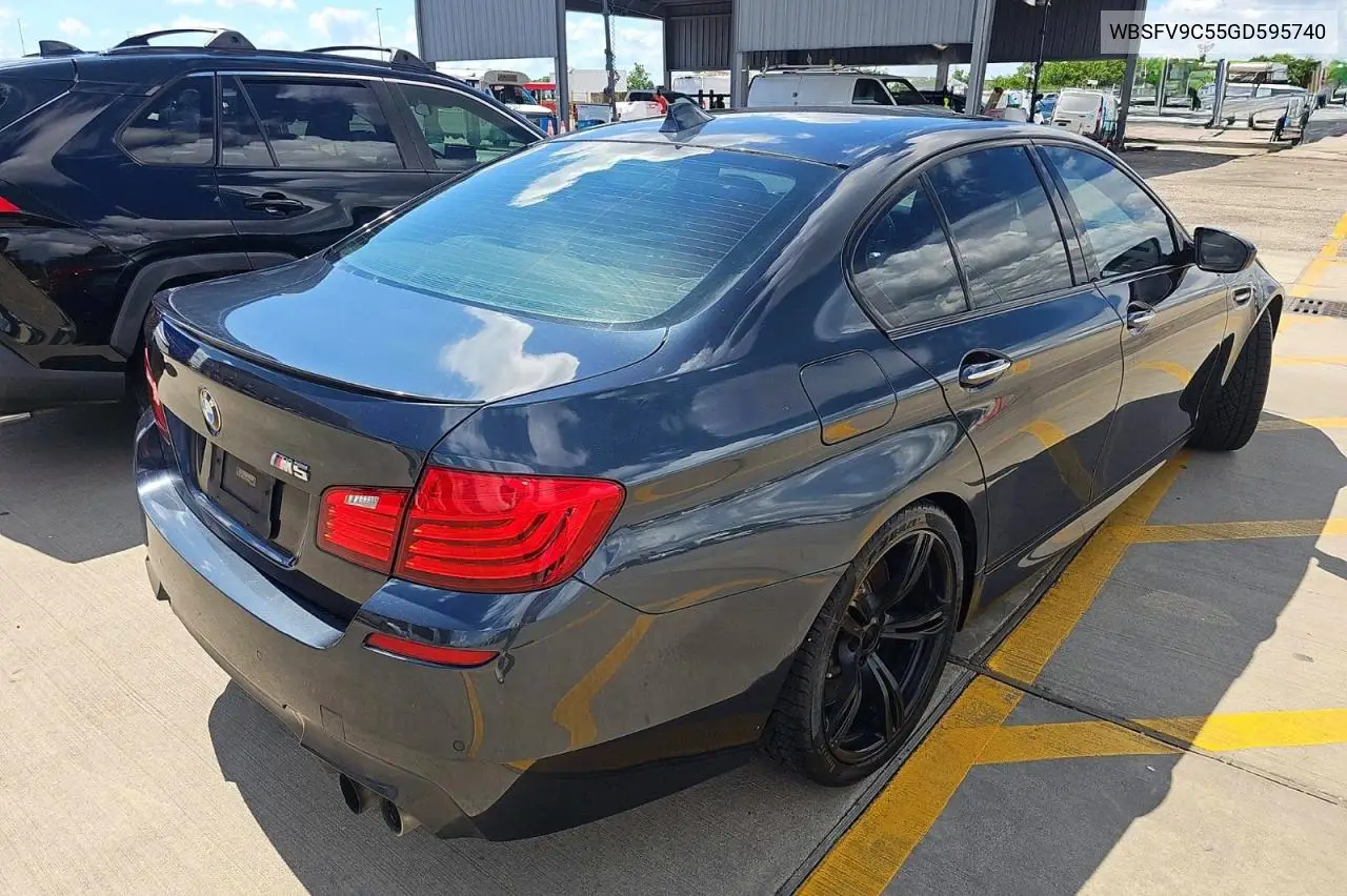 2016 BMW M5 VIN: WBSFV9C55GD595740 Lot: 55549686