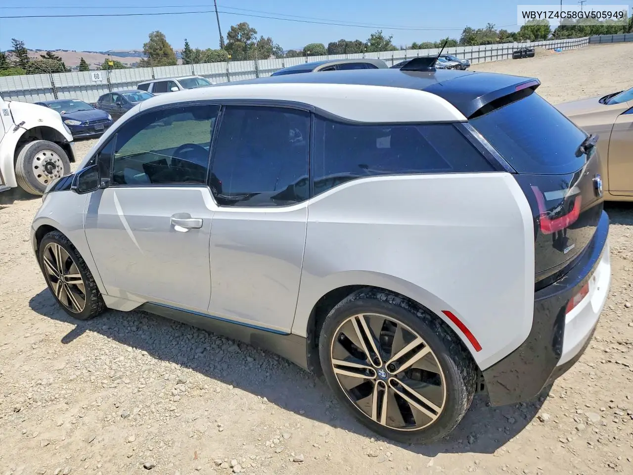 2016 BMW I3 Rex VIN: WBY1Z4C58GV505949 Lot: 55759116