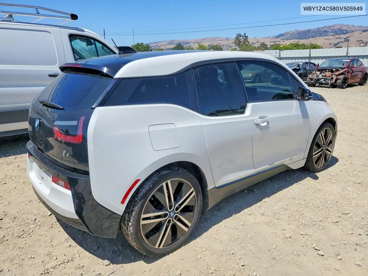 2016 BMW I3 Rex VIN: WBY1Z4C58GV505949 Lot: 55759116