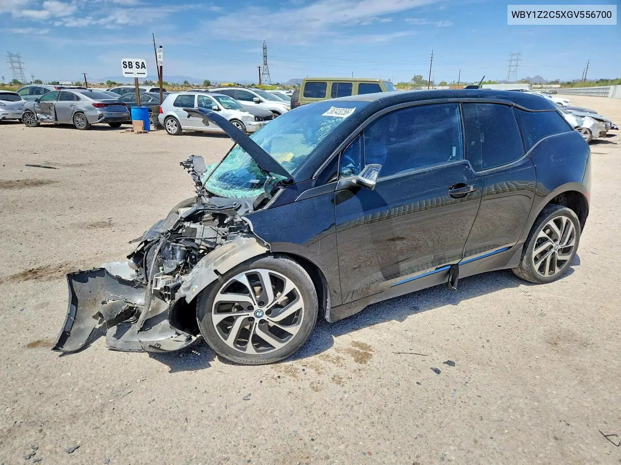 2016 BMW I3 Bev VIN: WBY1Z2C5XGV556700 Lot: 56343256
