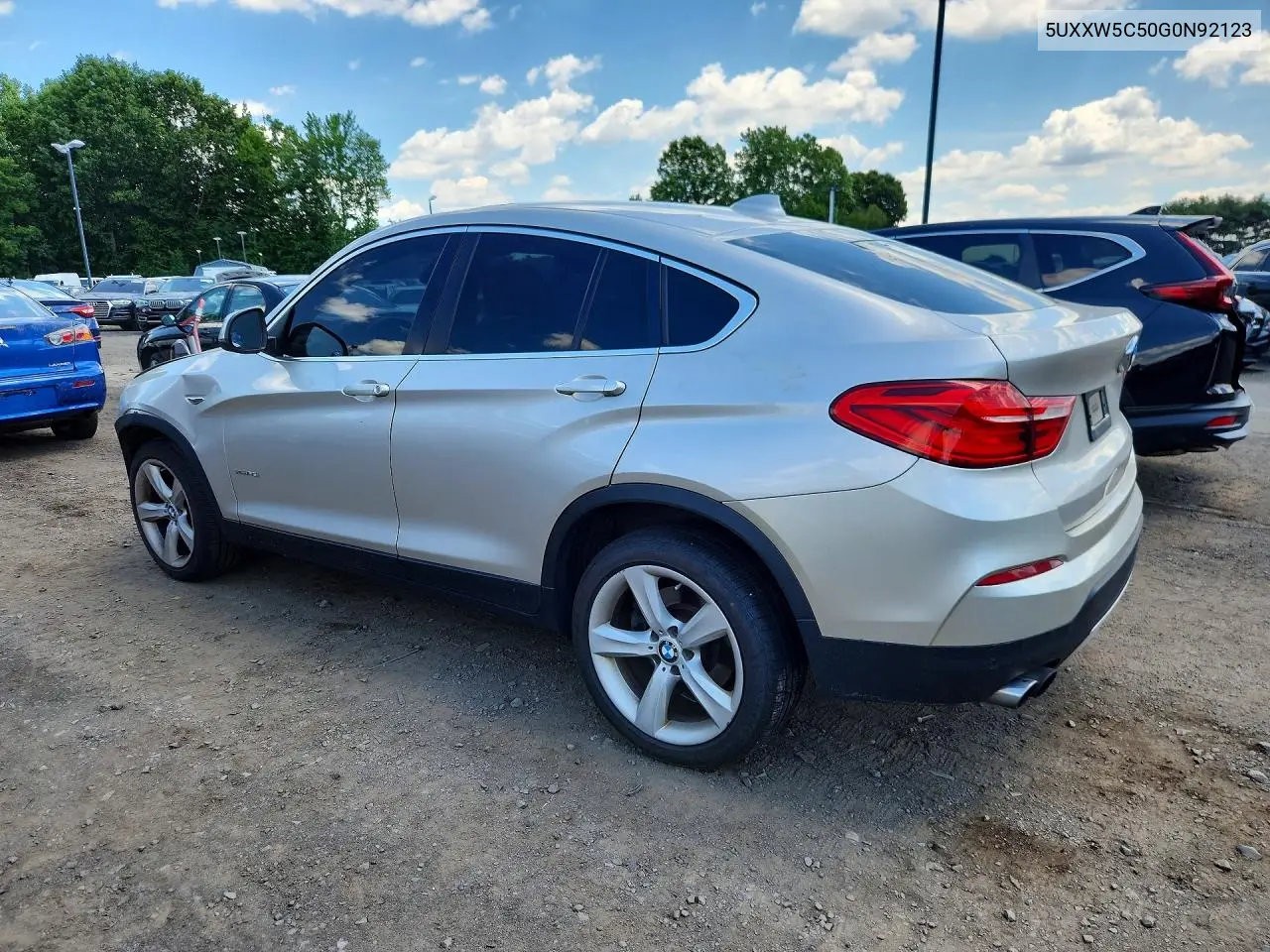 2016 BMW X4 xDrive35I VIN: 5UXXW5C50G0N92123 Lot: 56862036