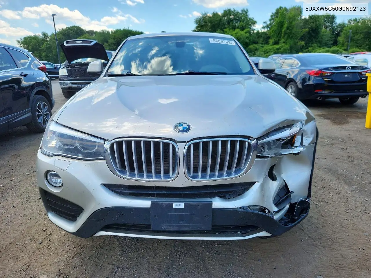 2016 BMW X4 xDrive35I VIN: 5UXXW5C50G0N92123 Lot: 56862036