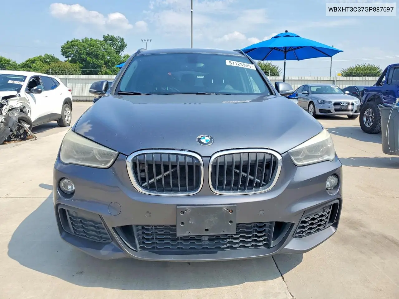 2016 BMW X1 xDrive28I VIN: WBXHT3C37GP887697 Lot: 57128906