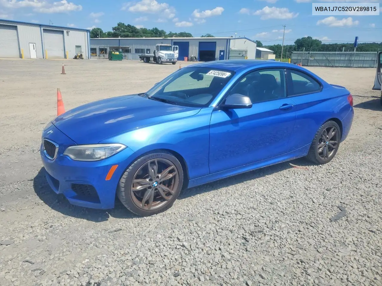 2016 BMW M235I VIN: WBA1J7C52GV289815 Lot: 57425096