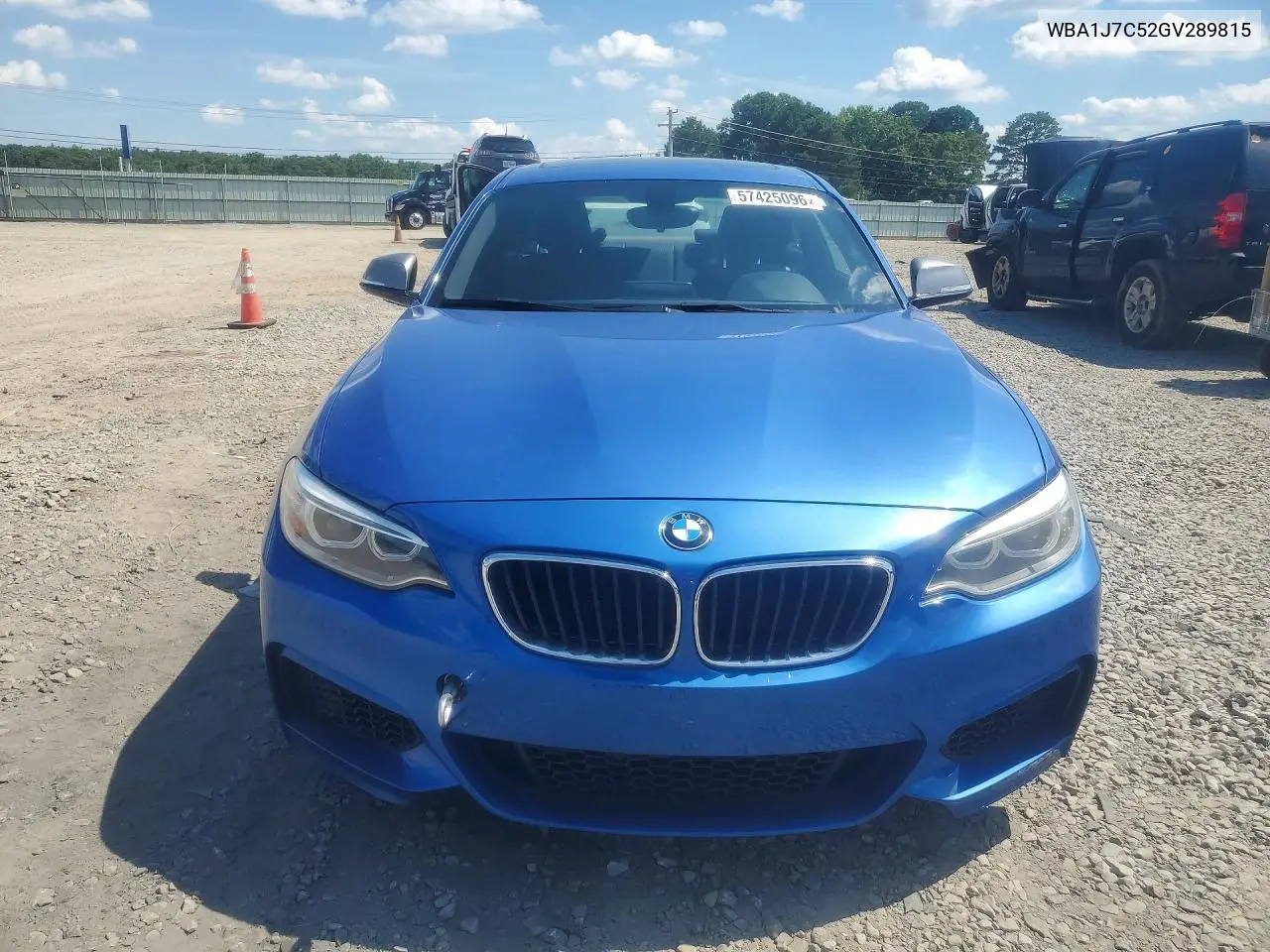2016 BMW M235I VIN: WBA1J7C52GV289815 Lot: 57425096