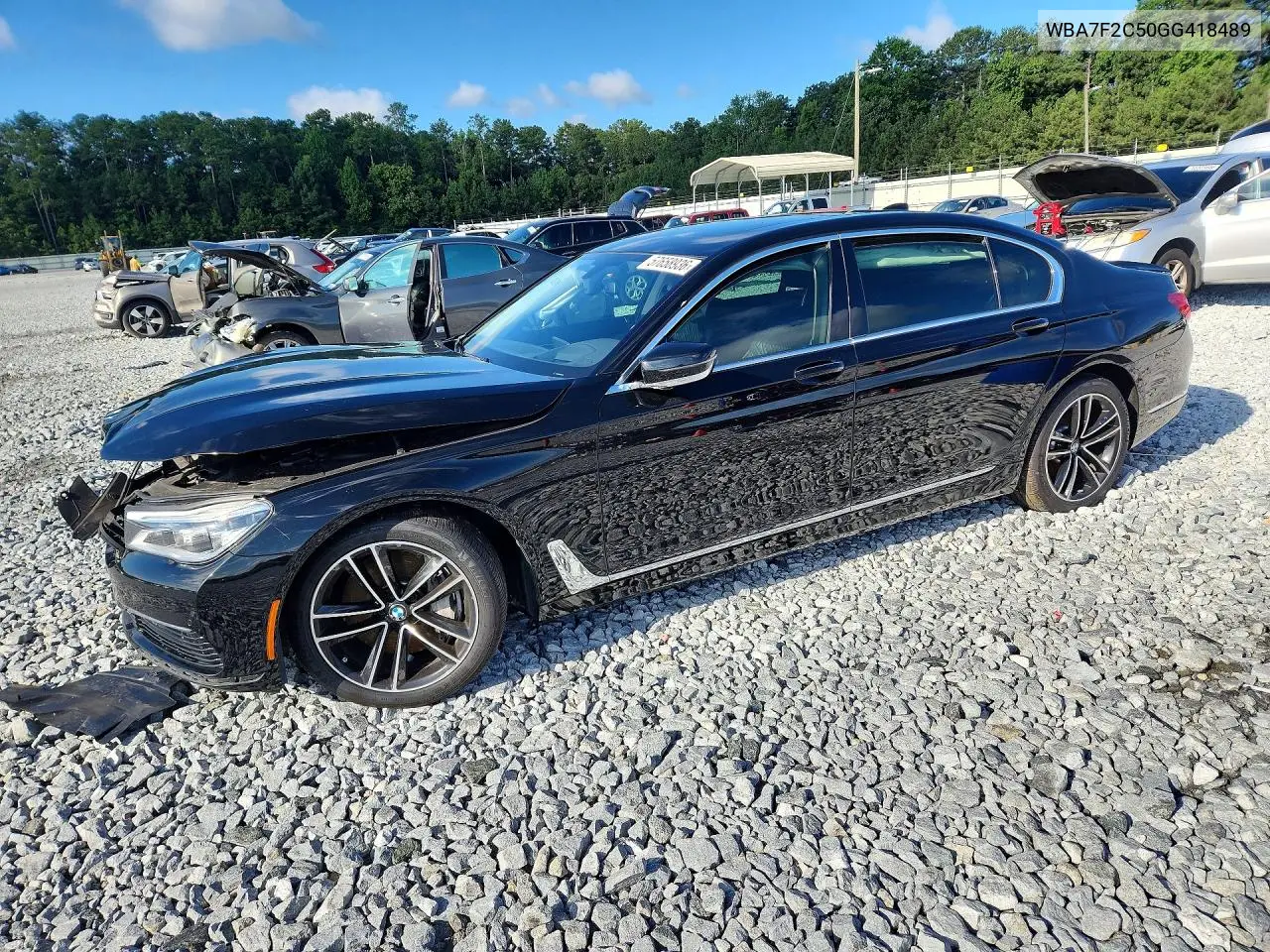 2016 BMW 750 Xi VIN: WBA7F2C50GG418489 Lot: 57658936