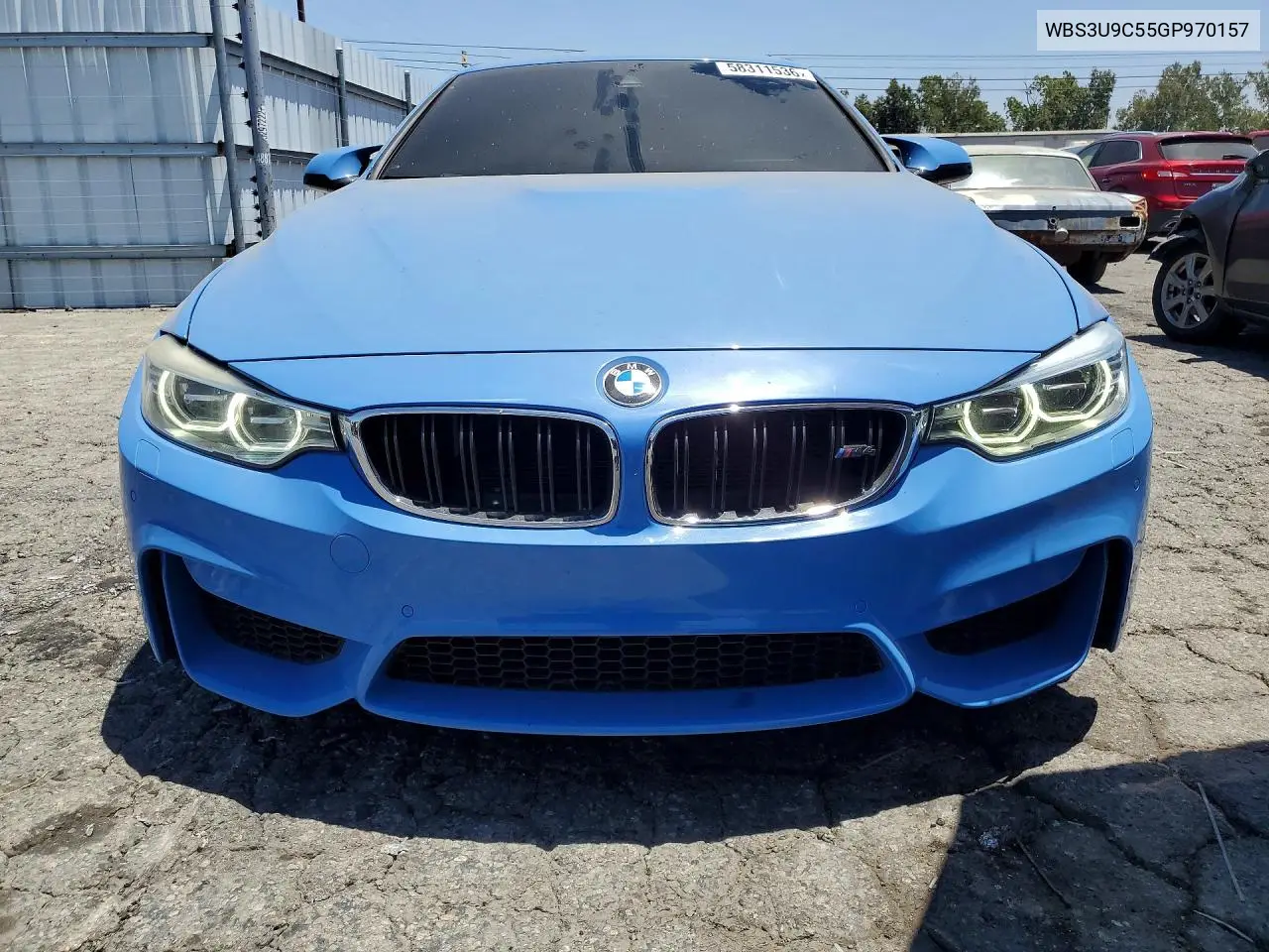 2016 BMW M4 VIN: WBS3U9C55GP970157 Lot: 58311536