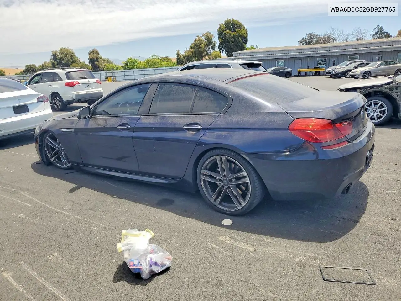 2016 BMW 640 I Gran Coupe VIN: WBA6D0C52GD927765 Lot: 58736566