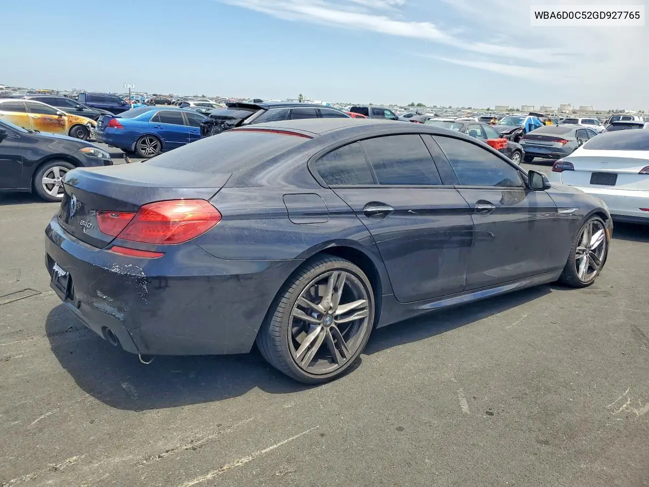 2016 BMW 640 I Gran Coupe VIN: WBA6D0C52GD927765 Lot: 58736566