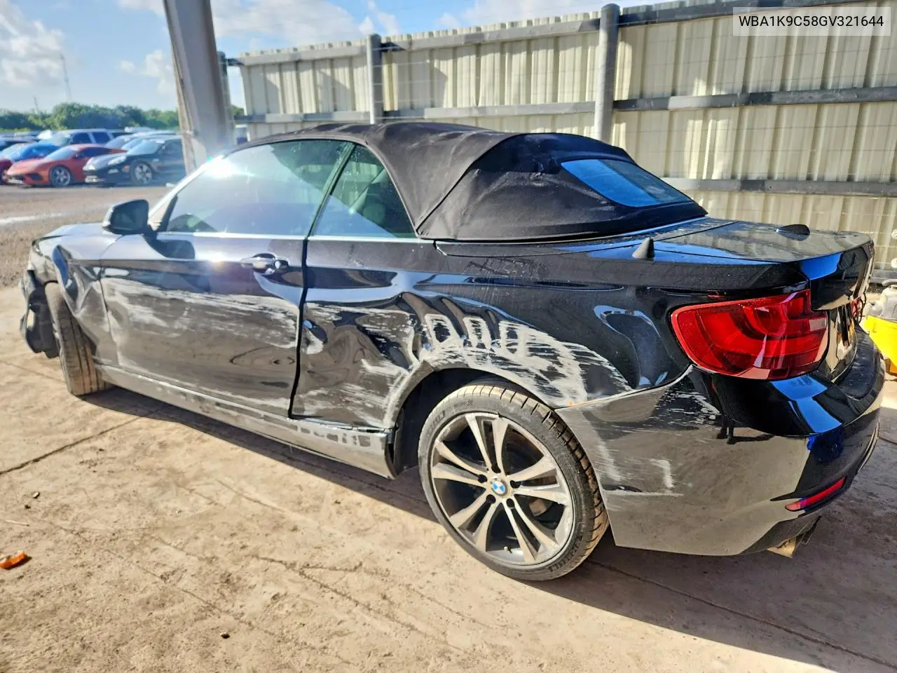 2016 BMW 228 I Sulev VIN: WBA1K9C58GV321644 Lot: 59166306