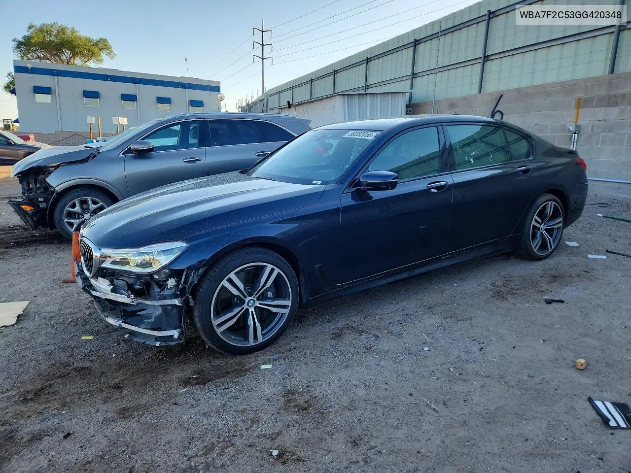 2016 BMW 750 Xi VIN: WBA7F2C53GG420348 Lot: 59382056