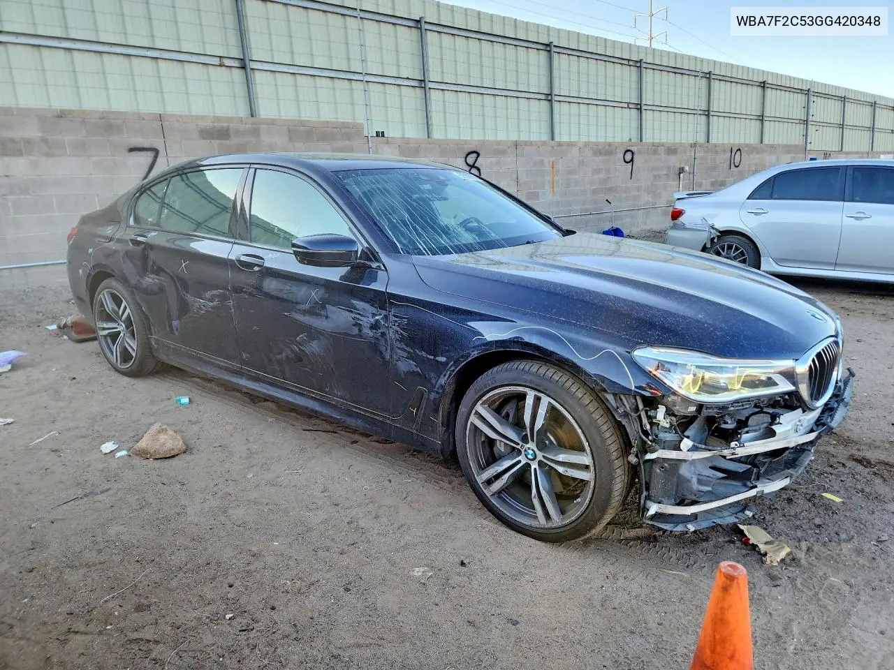 2016 BMW 750 Xi VIN: WBA7F2C53GG420348 Lot: 59382056