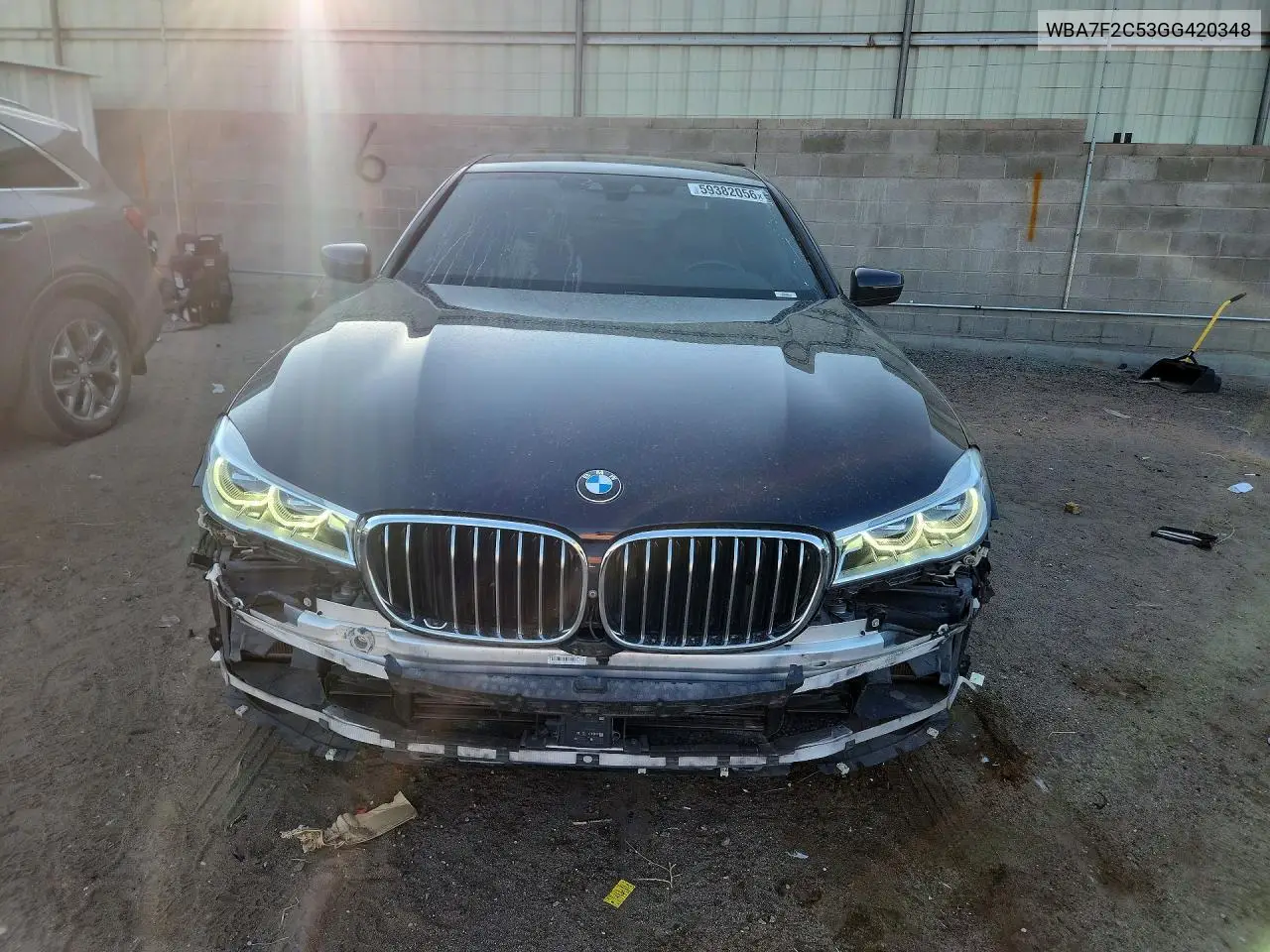 2016 BMW 750 Xi VIN: WBA7F2C53GG420348 Lot: 59382056